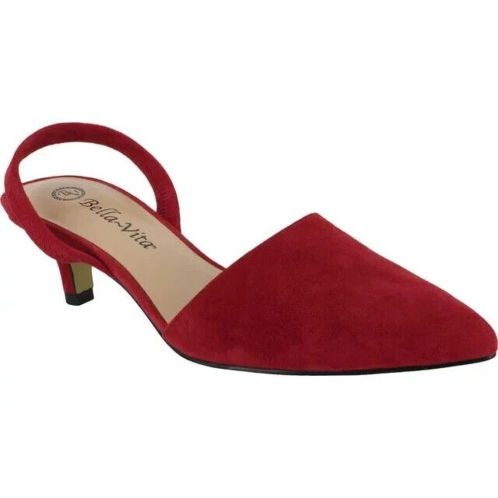 Bella Vita Sarah Slingback Dress Shoes Womens Closed Toe Leather NEW 5.5 M